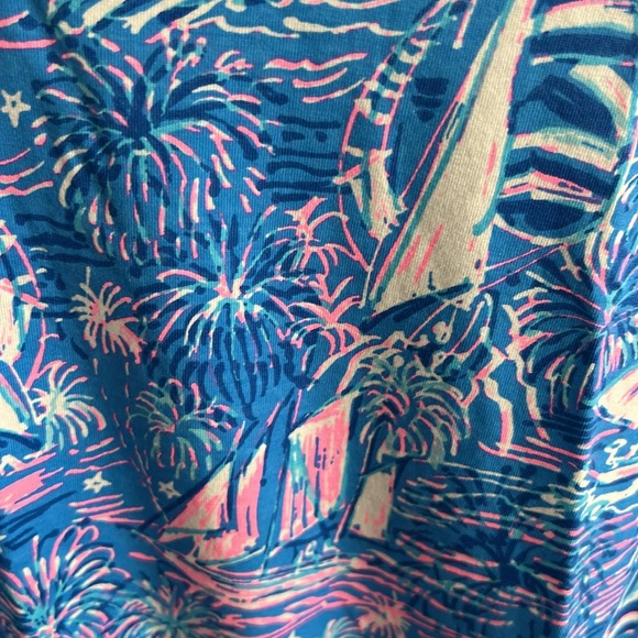 🆕 Lilly Pulitzer Cody Short Sleeve Dress in Boca Blue It's a Sailabration XS - Picture 10 of 11
